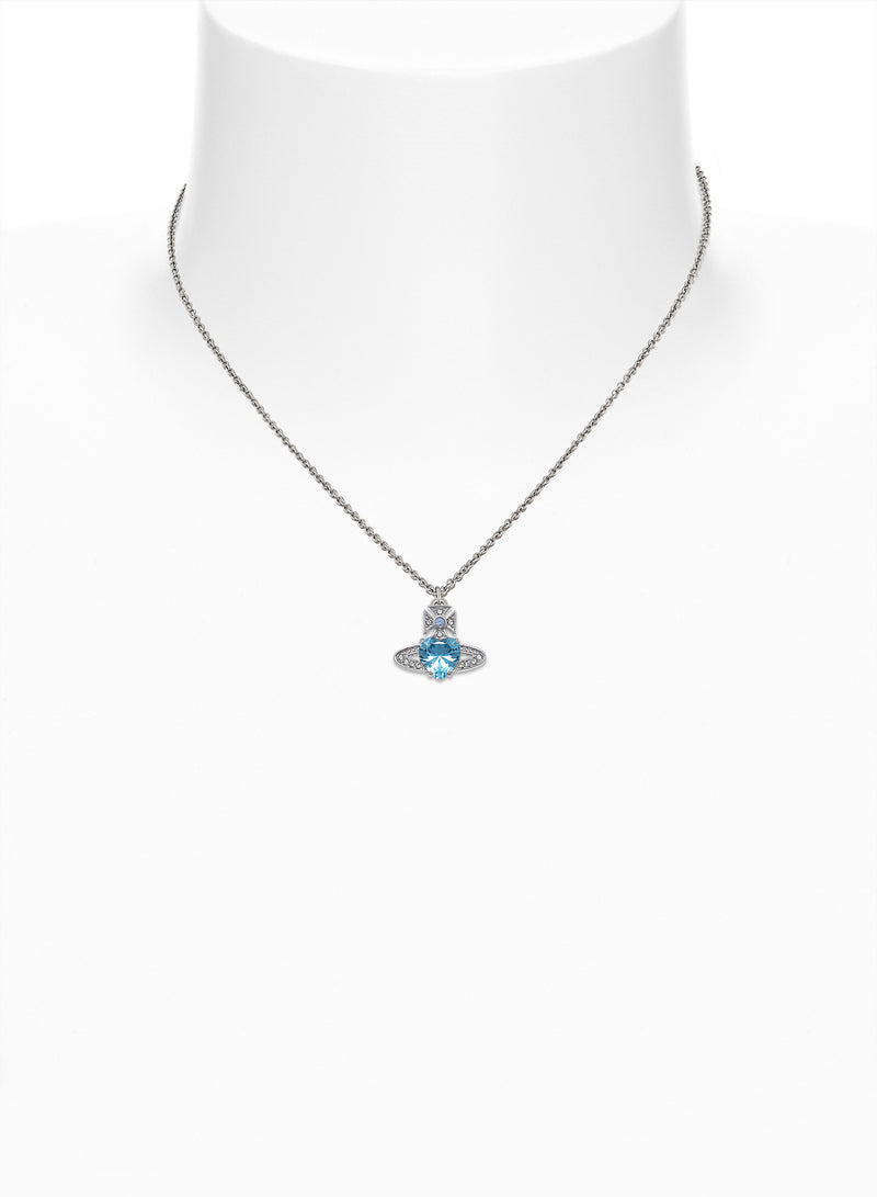 Ariella Pendant - Silver/Aquamarine Blue - 6302038Y-02P649