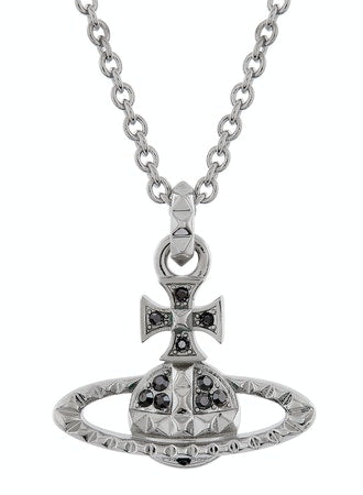 Man. Mayfair Bas Relief Pendant - Silver/Jet - 6302039W-02W130-MY