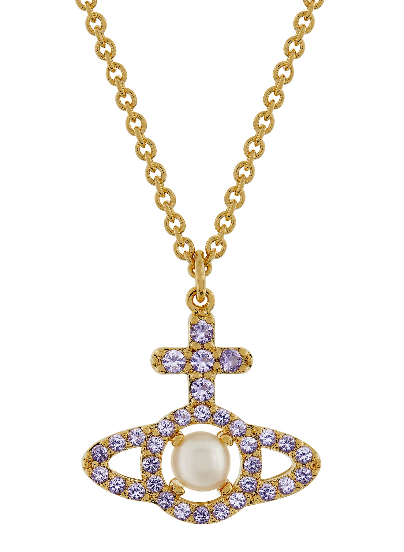 Olympia Pearl Pendant - Gold/Creamrose/Pink - 630203AR