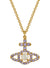 Olympia Pearl Pendant - Gold/Creamrose/Pink - 630203AR-02R599-SM