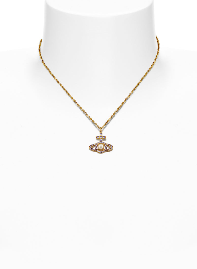 Olympia Pearl Pendant - Gold/Creamrose/Pink - 630203AR-02R599-SM