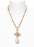 Giant Pearl Drop Pendant - Gold - 630203B6-02R107-IM