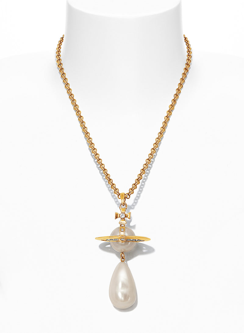 Giant Pearl Drop Pendant - Gold - 630203B6-02R107-IM