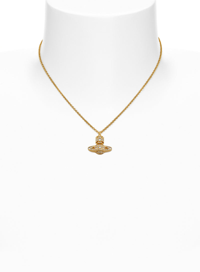 Carmela Bas Relief Pendant - Gold/White - 630203BH-02R102-SM