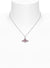 New Diamante Heart Pendant - Silver/Vintage Rose - 630203BM-02P686