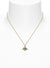 New Diamante Heart Pendant - Gold/Green - 630203BM-02R976