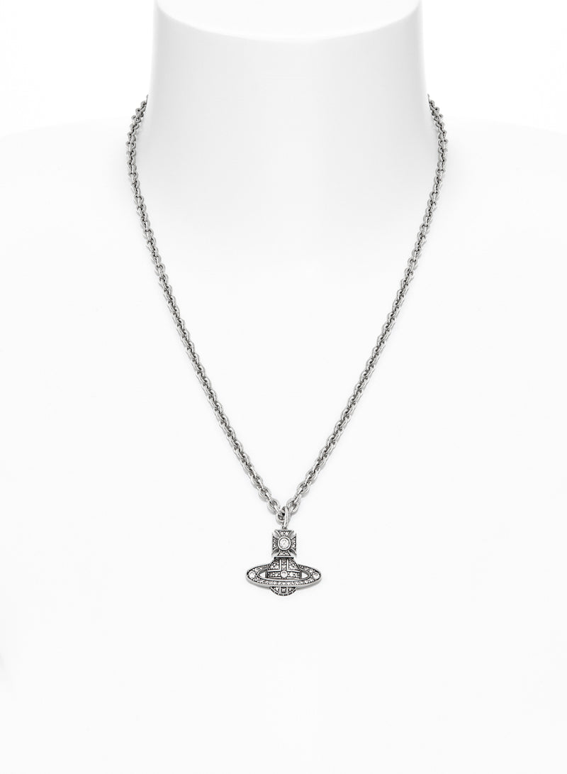 Man. Carmelo Bas Relief Pendant - Silver/White - 630203CO-02P394-SM