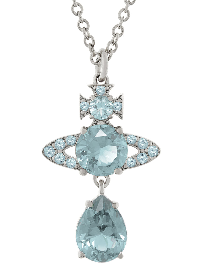 Ismene Drop Pendant - Silver/Light Blue - 630203D5-02P426