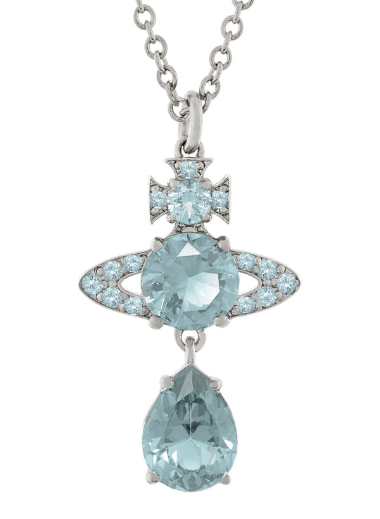 Ismene Drop Pendant - Silver/Light Blue - 630203D5-02P426