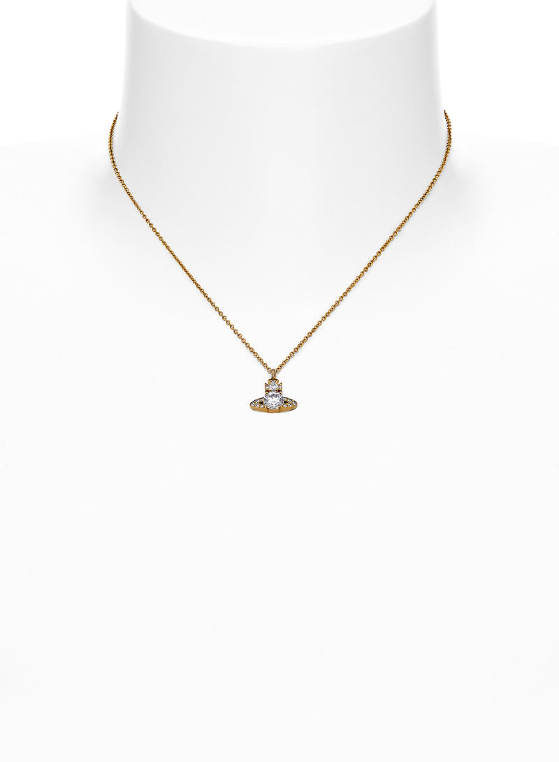 Ismene Pendant - Gold/White - 630203D7-02R102-SM