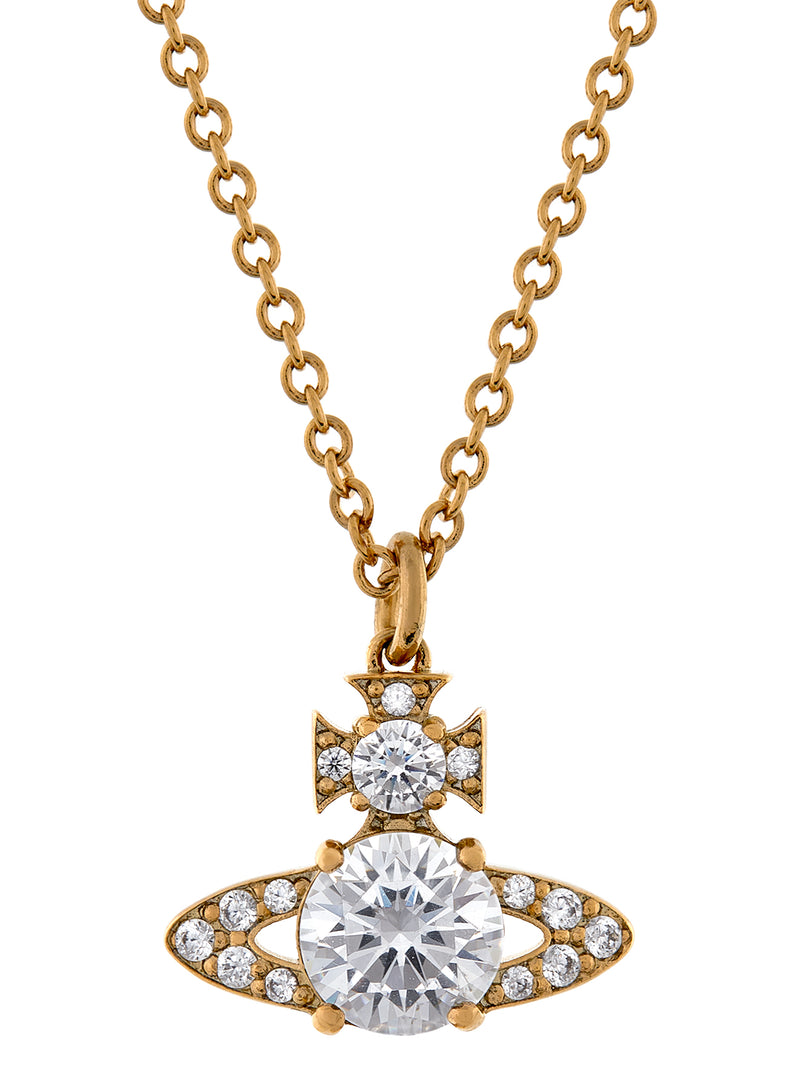 Ismene Pendant - Gold/White - 630203D7-02R102-SM