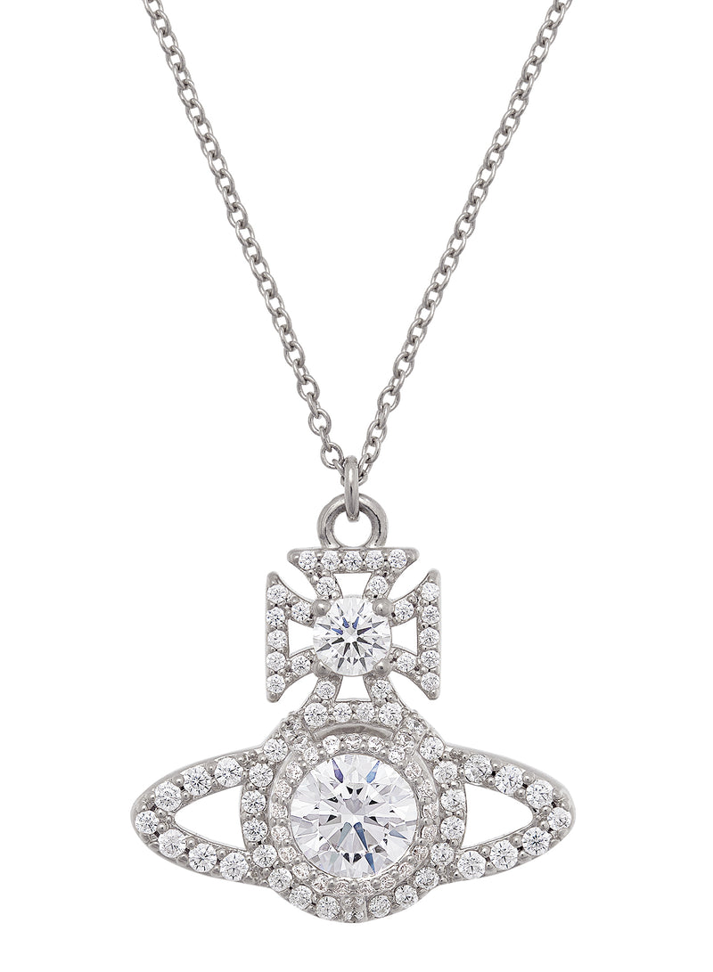Norabelle Pendant - Silver/White - 630203D9-02P102-SM