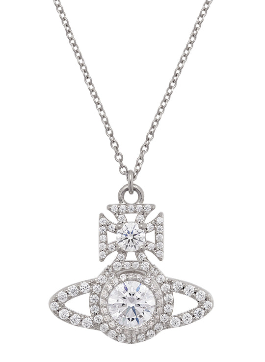Norabelle Pendant - Silver/White - 630203D9-02P102-SM
