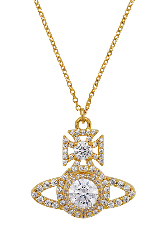 Norabelle Pendant - Gold/White - 630203D9-02R102-SM