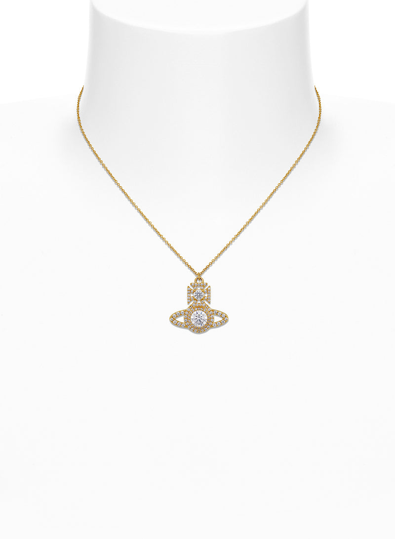 Norabelle Pendant - Gold/White - 630203D9-02R102-SM