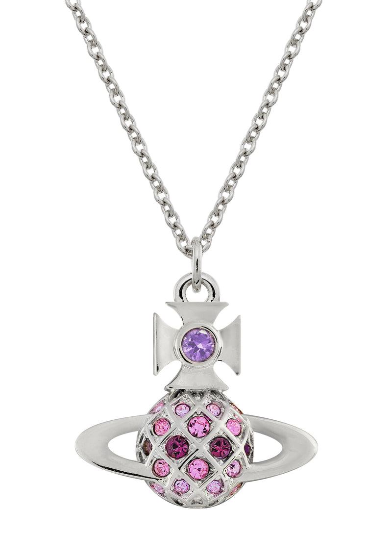 Willa Bas Relief Pendant - Silver/Violet - 630203DE-02P457-001