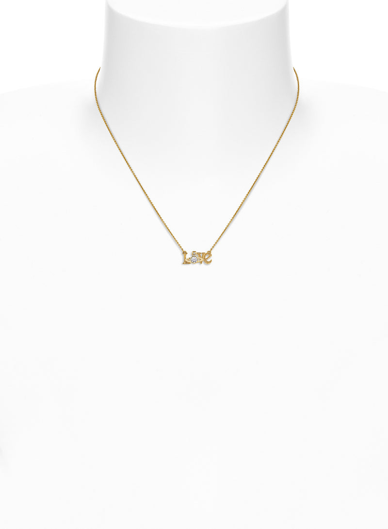 Erica Pendant - Gold/White - 630203DP-01R102-SM