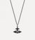 Man. Feodora Pendant - Silver/Black - 630203ES-02S367