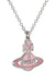 Concetta Bas Relief Pendant - Silver/Pink - 630203F0-02P524