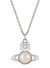 Tillya Pendant - Silver/White - 630203F3-02P528