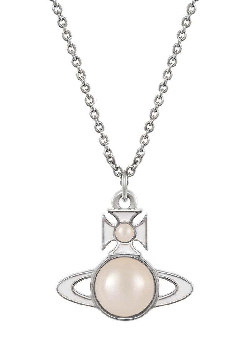 Tillya Pendant - Silver/White - 630203F3-02P528