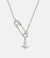 Safety Pin Pendant - Silver - 630203F7-01P019