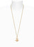 Ribbon Orb Pendant - Gold/Pink - 630203FH-02R882