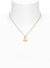 Ribbon Bas Relief Pendant - Gold/Pink - 630203FJ-02R882