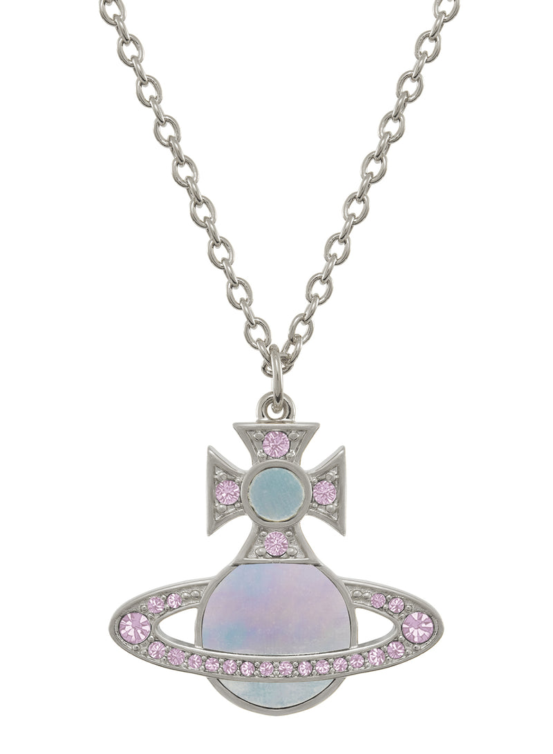 Rina Pendant - Silver/Violet/Aqua - 630203FV-02P618