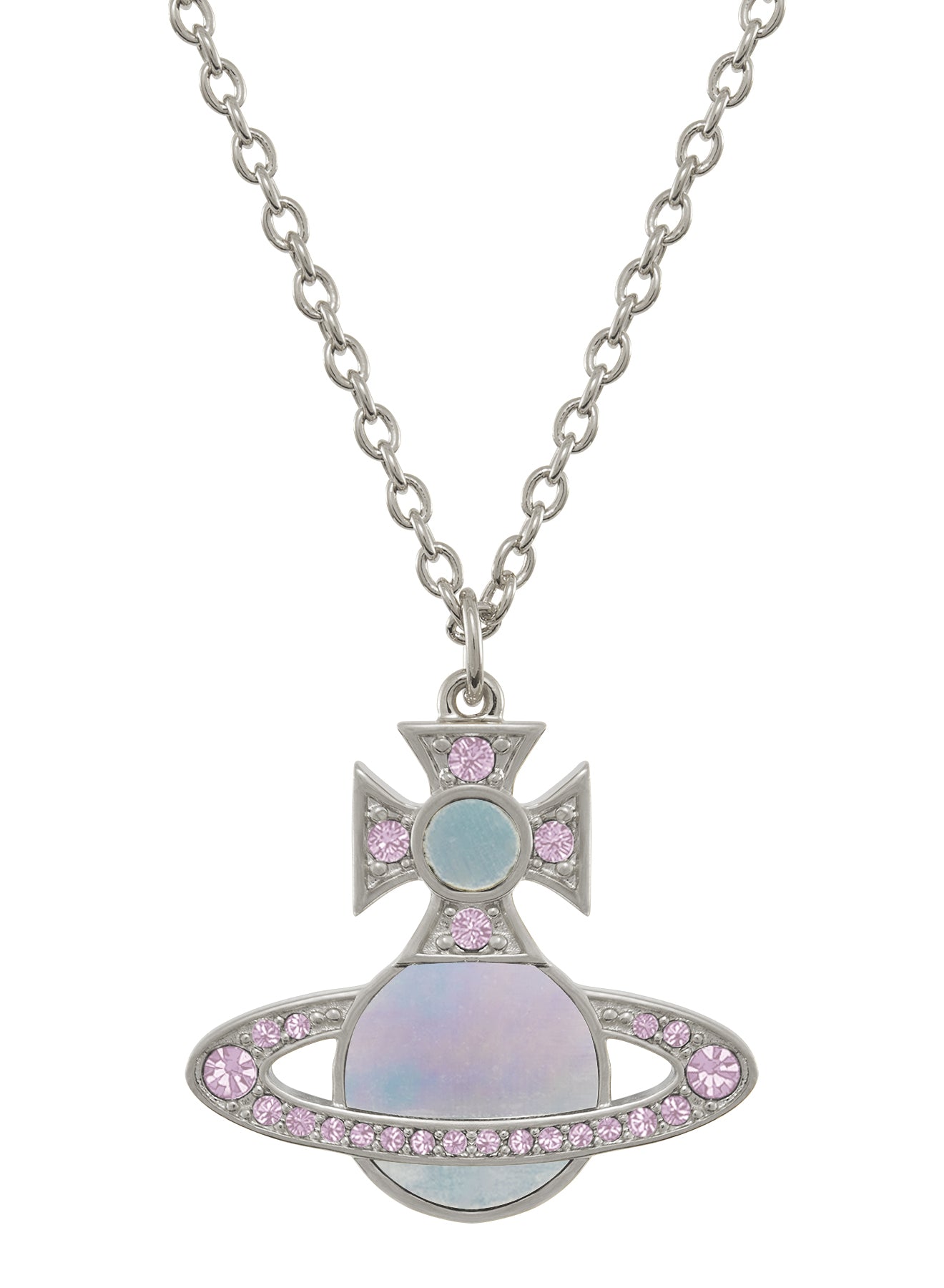 Rina Pendant - Silver/Violet/Aqua - 630203FV-02P618 – Sarah