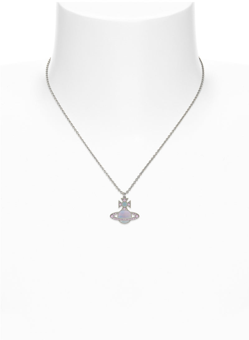 Rina Pendant - Silver/Violet/Aqua - 630203FV-02P618