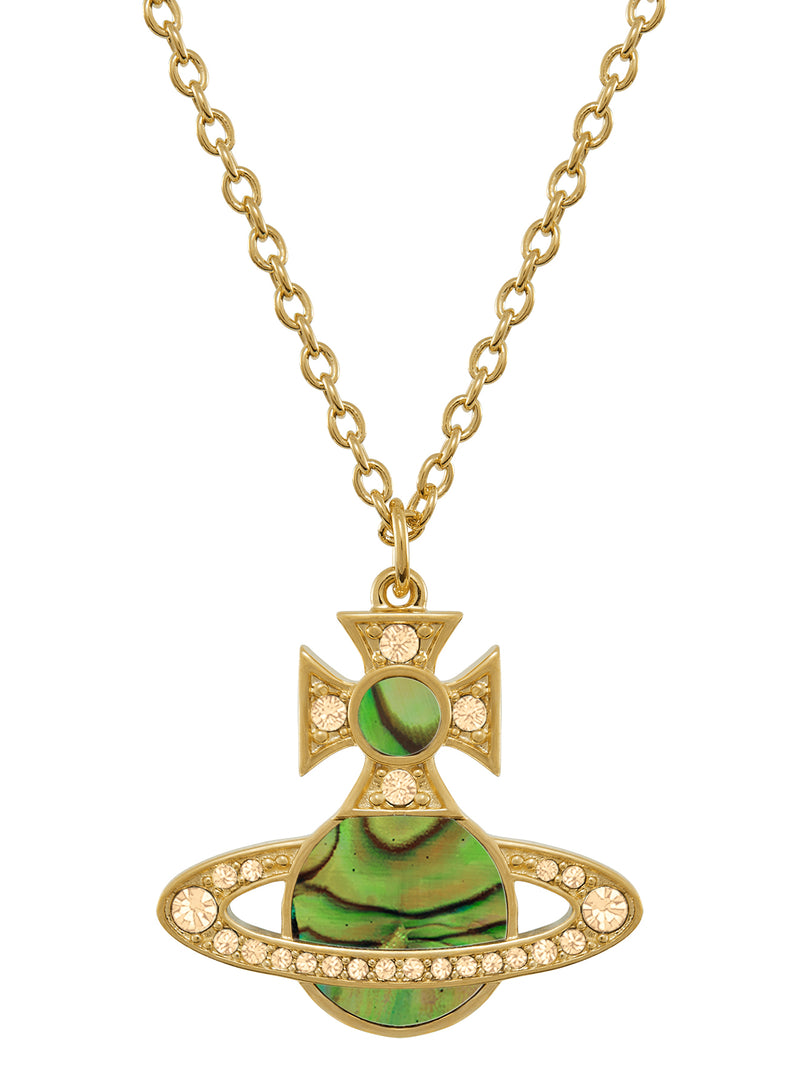 Rina Pendant - Gold/Peach/Peridot - 630203FV-02R898