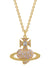 Agnatha Bas Relief Pendant - Gold/Pink - 630203G0-02R784