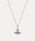 Feodorita Pendant Necklace - Silver/Lavender - 630203HO-02P250