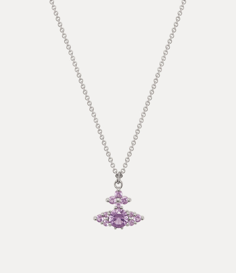 Feodorita Pendant Necklace - Silver/Lavender - 630203HO-02P250