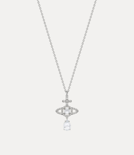 Olympia CZ Drop Pendant - Silver - 630203IB-02P102