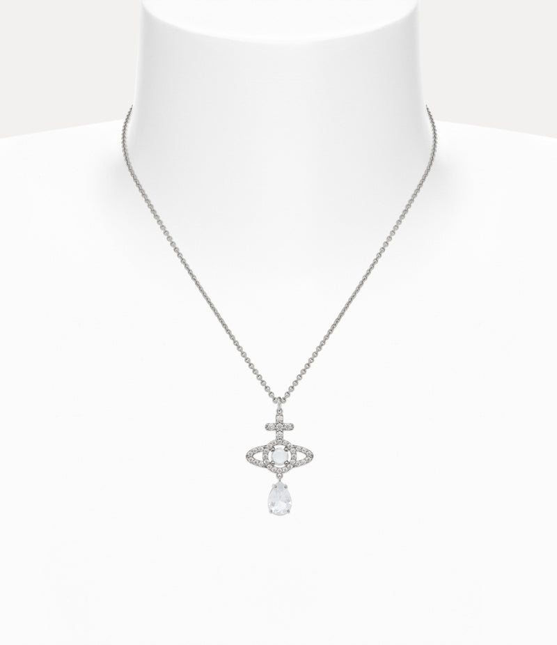 Olympia CZ Drop Pendant - Silver - 630203IB-02P102