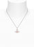 Olympia CZ Pendant - Silver/Peach - 630203IC-02P773
