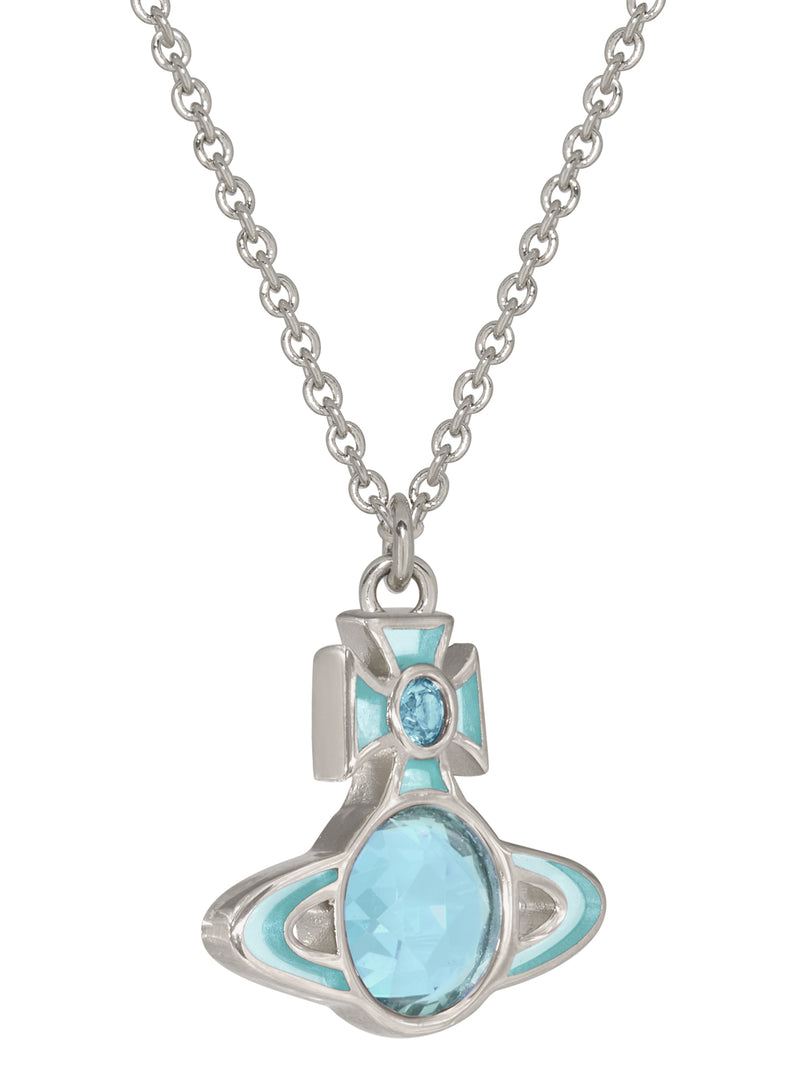 Beatrix Pendant - Silver/Turquoise