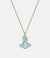Beatrix Pendant - Silver/Turquoise