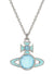 Beatrix Pendant - Silver/Turquoise