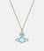 Beatrix Pendant - Silver/Turquoise