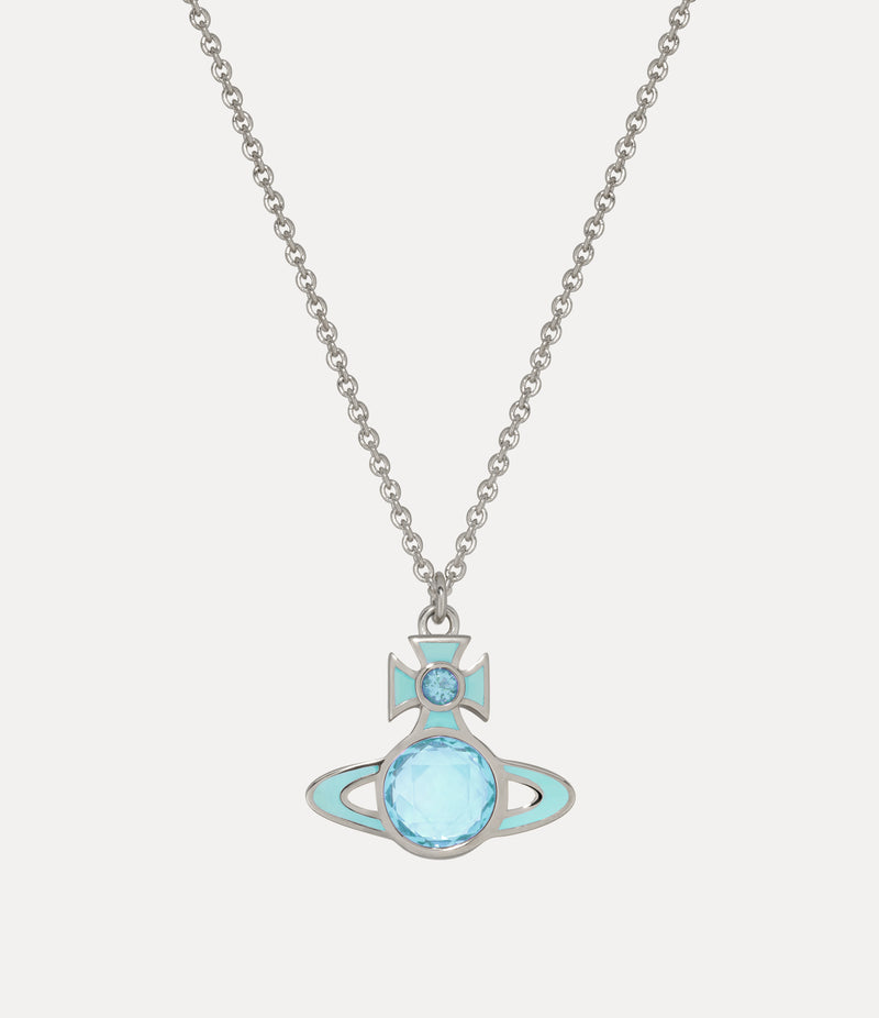 Beatrix Pendant - Silver/Turquoise