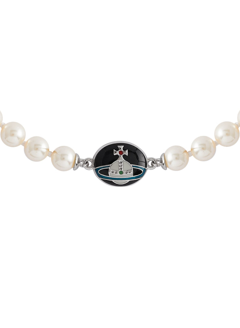 Loelia Necklace - Silver/Black