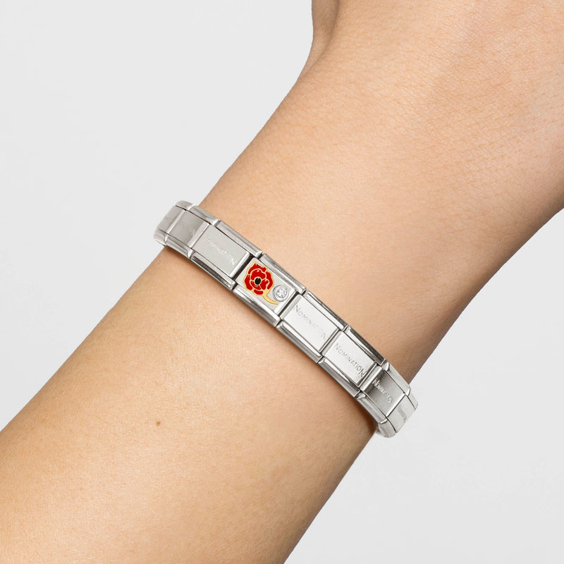 Composable Classic Red Poppy & CZ Link - 630302/11