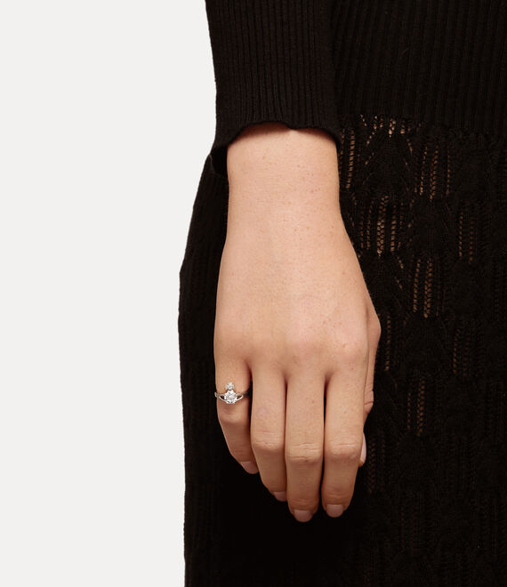 Reina Petite Ring, Large - Silver - 64040006-01P102-SM-L