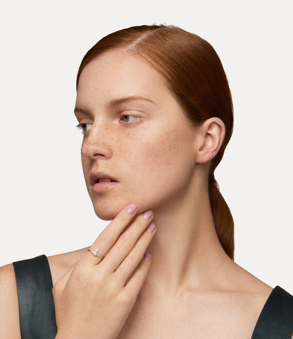 London Orb Ring, Small - Silver - 64040100-01P102-SM-S