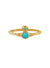 London Orb Ring - Gold/Turquoise - 64040100-01R702-SM