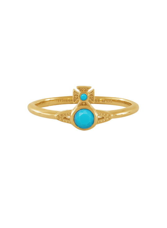 London Orb Ring - Gold/Turquoise - 64040100-01R702-SM
