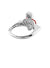 New Diamante Heart Ring - Silver/Red - 6404016Z-01P383